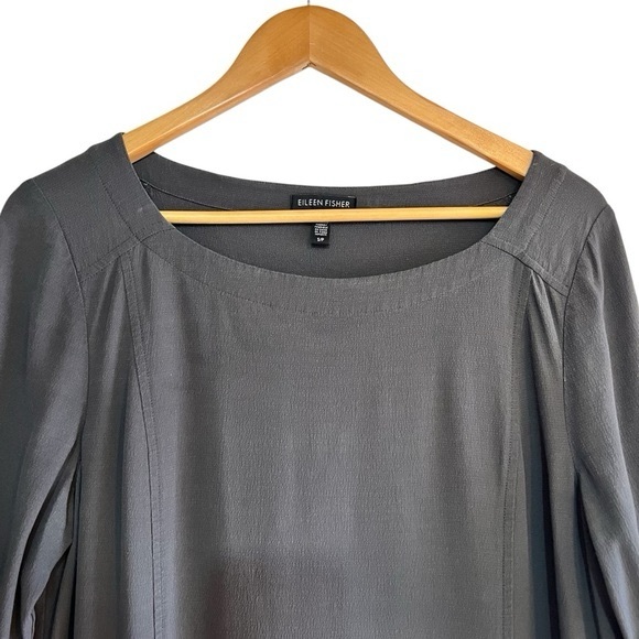 Eileen Fisher long sleeve loose fit shift dress size S excellent condition - Picture 5 of 12